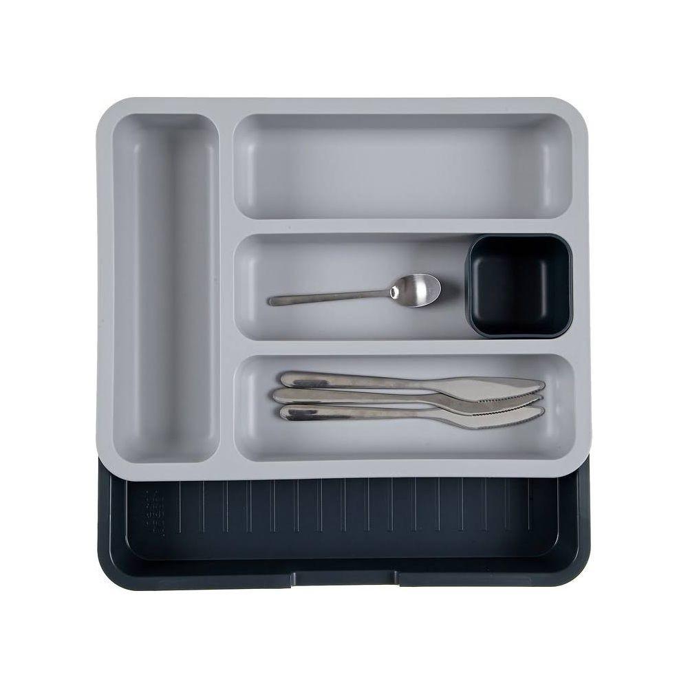Joseph Joseph Joseph Joseph - Range Couvert Extensible pour Tiroir, Organiseur de tiroir Ajustable - Gris/ Bleu  