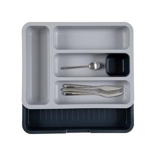 Joseph Joseph Joseph Joseph - Range Couvert Extensible pour Tiroir, Organiseur de tiroir Ajustable - Gris/ Bleu  