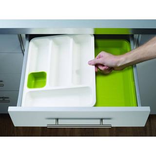 Joseph Joseph Joseph Joseph - Range Couvert Extensible pour Tiroir, Organiseur de tiroir Ajustable - Gris/ Bleu  