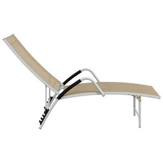 VidaXL Chaise longue aluminium  