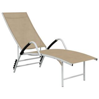 VidaXL Chaise longue aluminium  