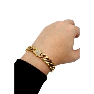 HEBE JEWELS  Cuban Style Armband mit Zirkonia 