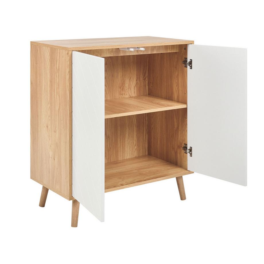 Beliani Schrank aus MDF-Platte Skandinavisch BRISTOW  