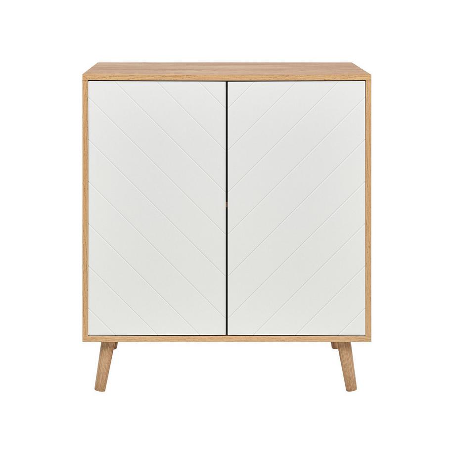 Beliani Schrank aus MDF-Platte Skandinavisch BRISTOW  