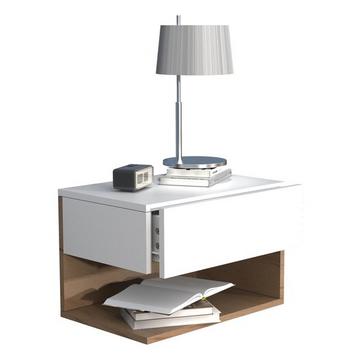 Nachtschrank | Wandschublade | Wandboard | Nachttisch | Maße ca. H. 30 x B. 45 x T. 32 cm - Usal XL 45 cm