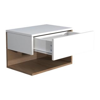 VCM Nachtschrank | Wandschublade | Wandboard | Nachttisch | Maße ca. H. 30 x B. 45 x T. 32 cm - Usal XL 45 cm  