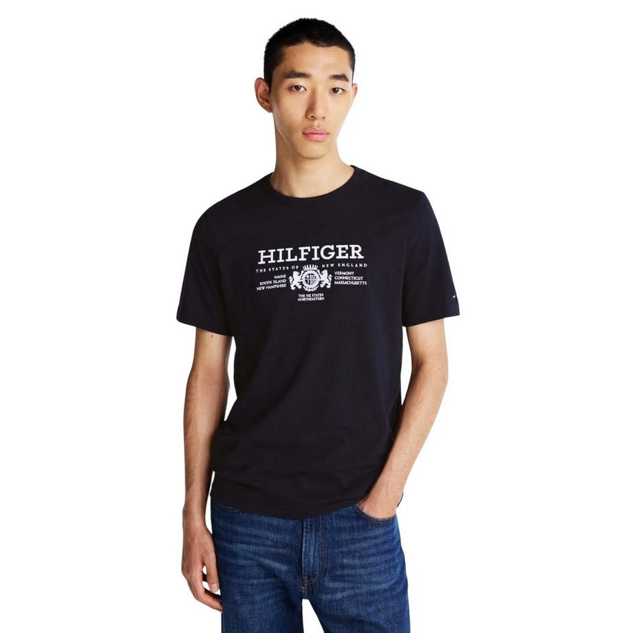 TOMMY HILFIGER T-Shirt Coupe Droite avec Imprimé Graphique  