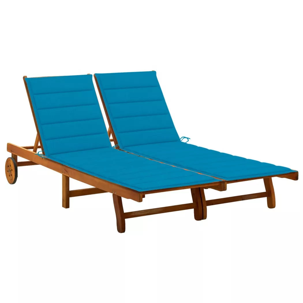 VidaXL - Sonnenliege akazienholz, One Size, Braun