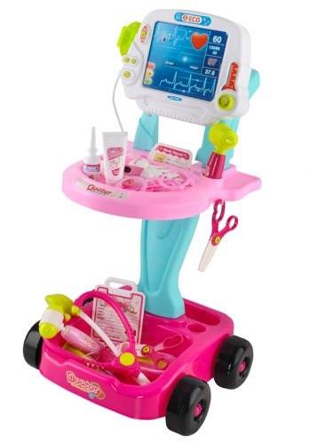 Kruzzel  Set Little Doctor - Passeggino rosa 