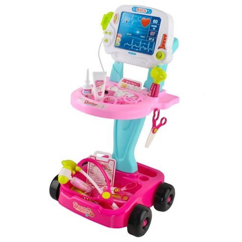 Kruzzel  Set Little Doctor - Passeggino rosa 