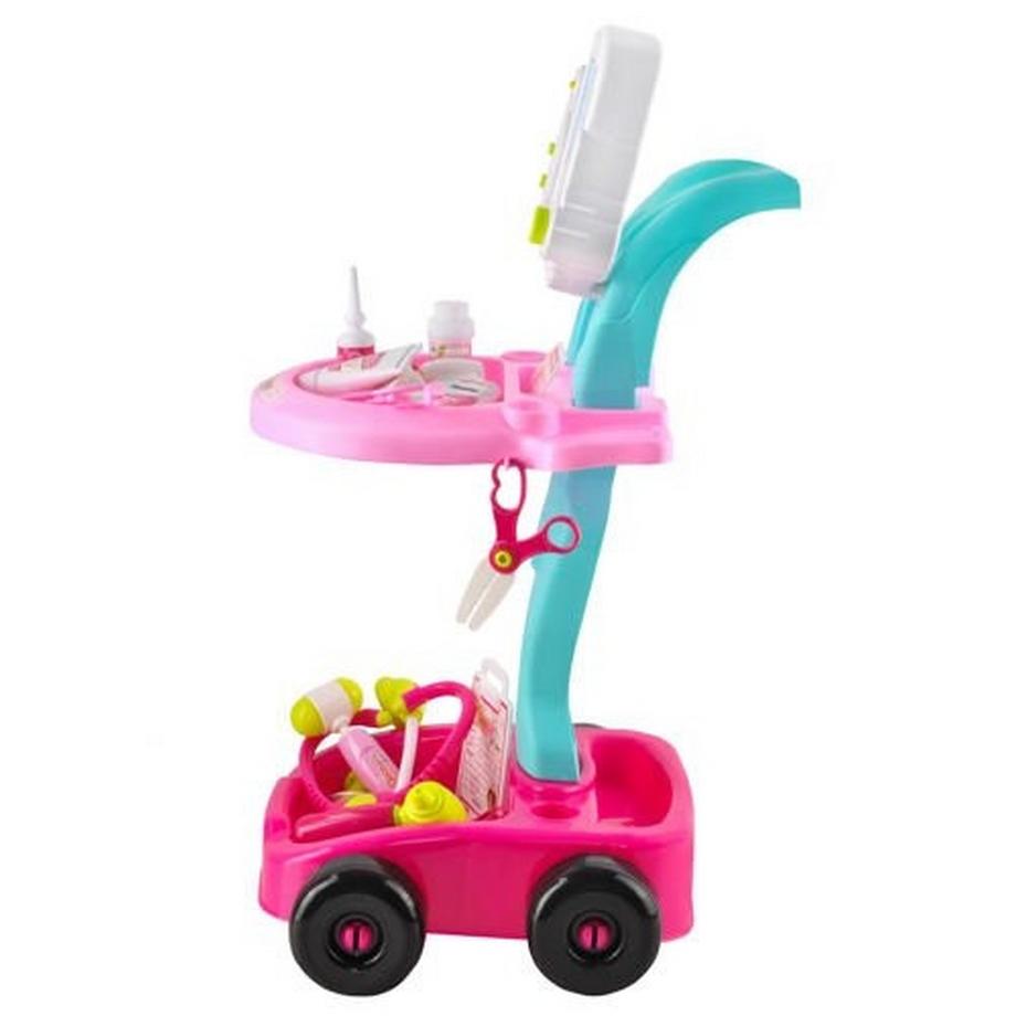 Kruzzel  Set Little Doctor - Passeggino rosa 