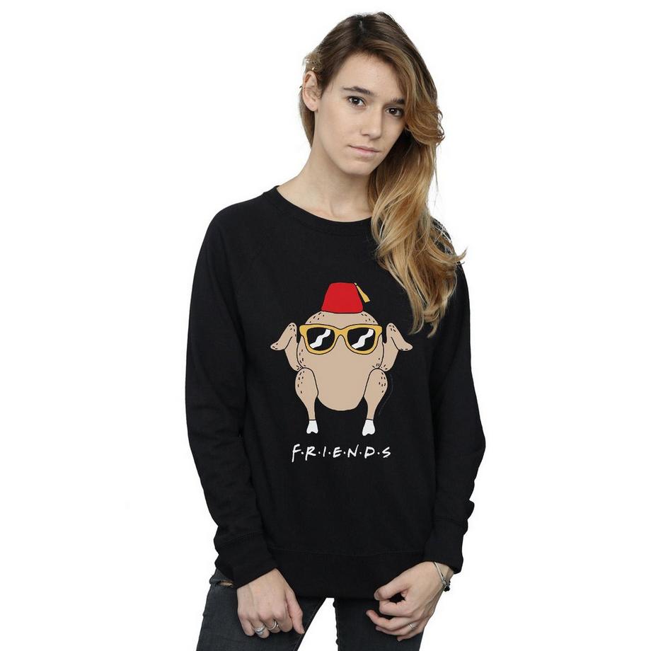 Friends Truthahn Grafikdruck Sweatshirt  
