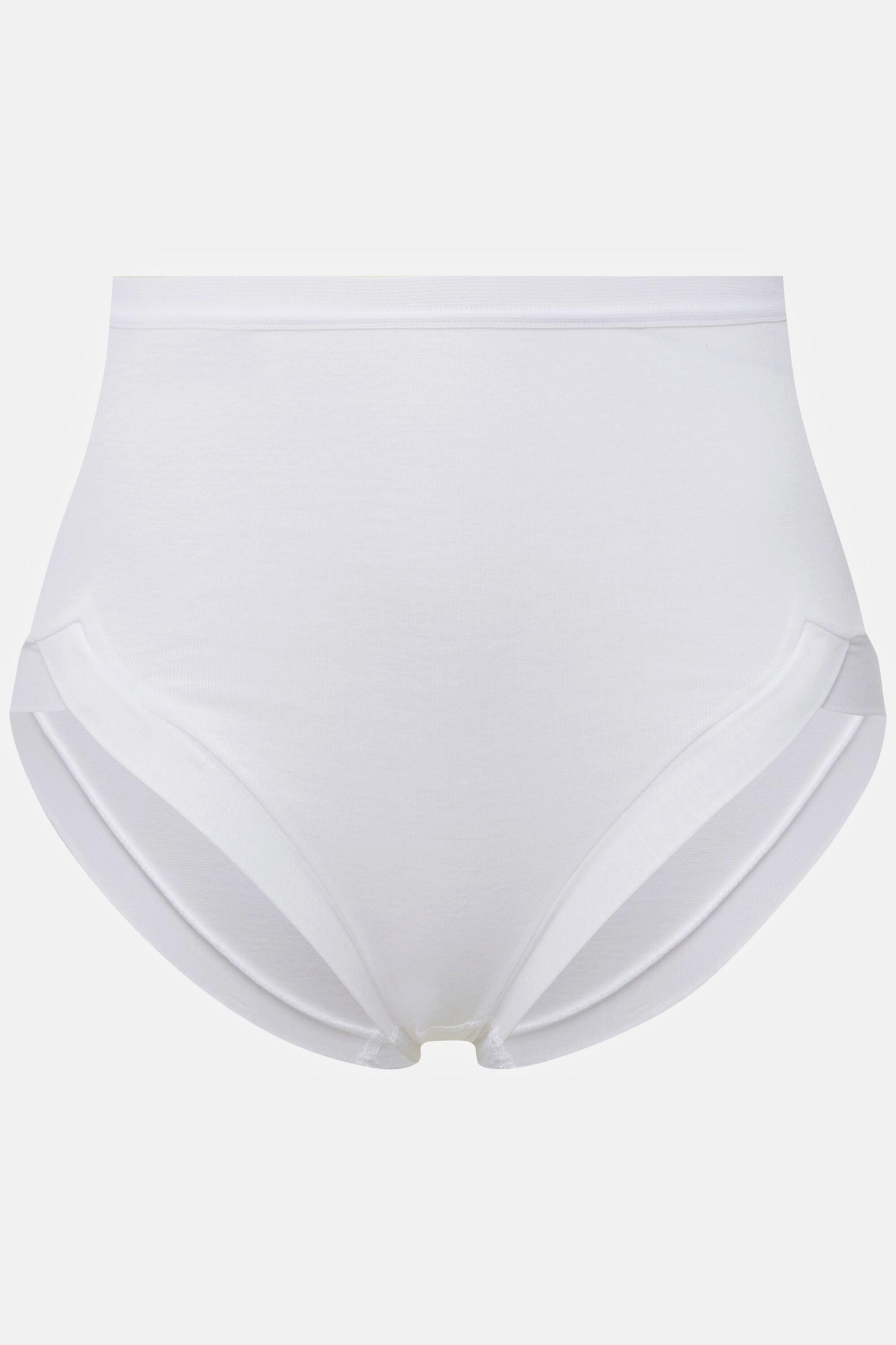 Ulla Popken  Culotte taille haute, en jersey de coton. Cuisses échancrées pour un haut niveau de confort, même lorsque vous restez longtemps assise. 