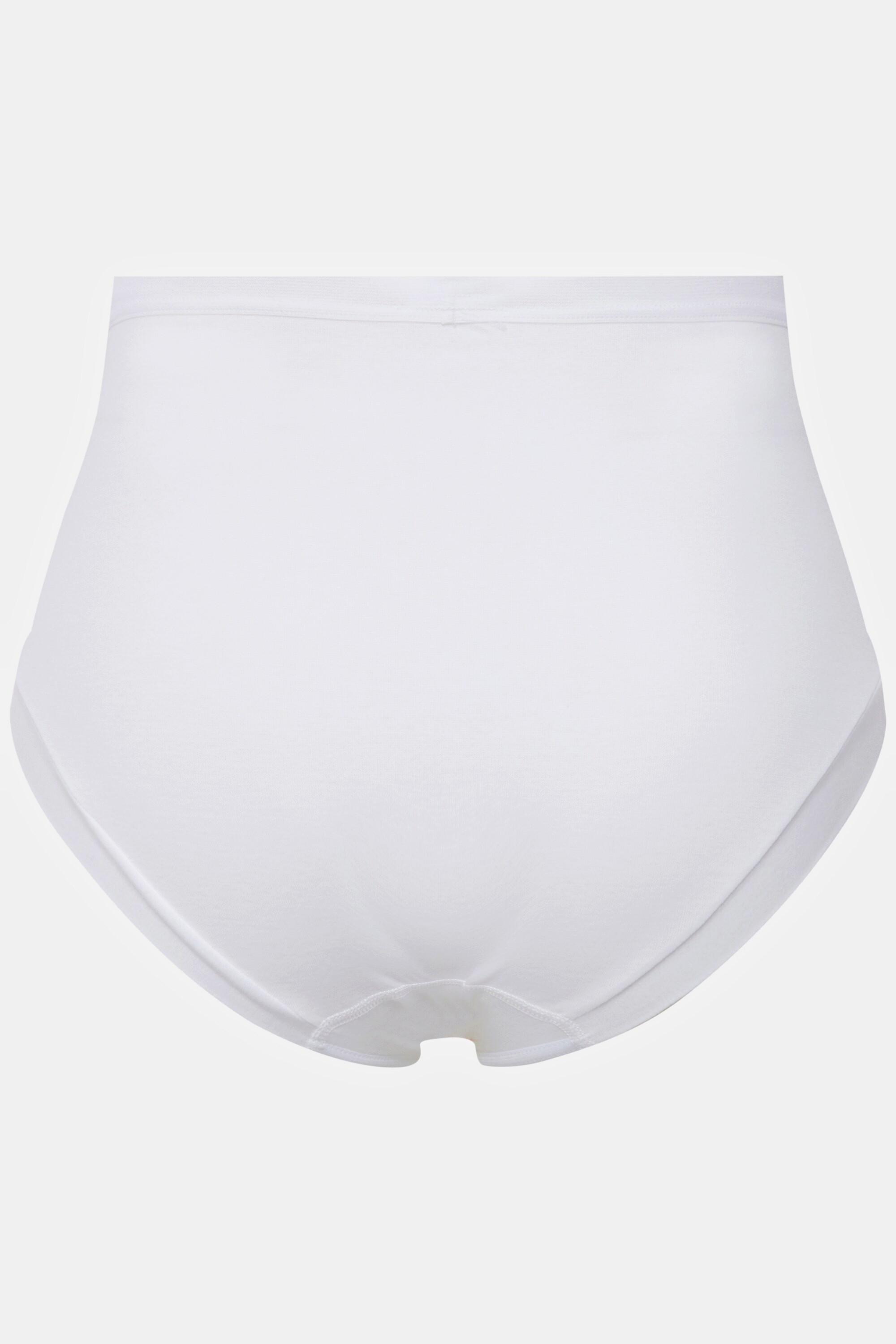 Ulla Popken  Culotte taille haute, en jersey de coton. Cuisses échancrées pour un haut niveau de confort, même lorsque vous restez longtemps assise. 