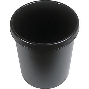 HELIT Corbeille à papier en plastique, capacité 45 l, h x Ø 480 x 390 mm, lot de 2.  