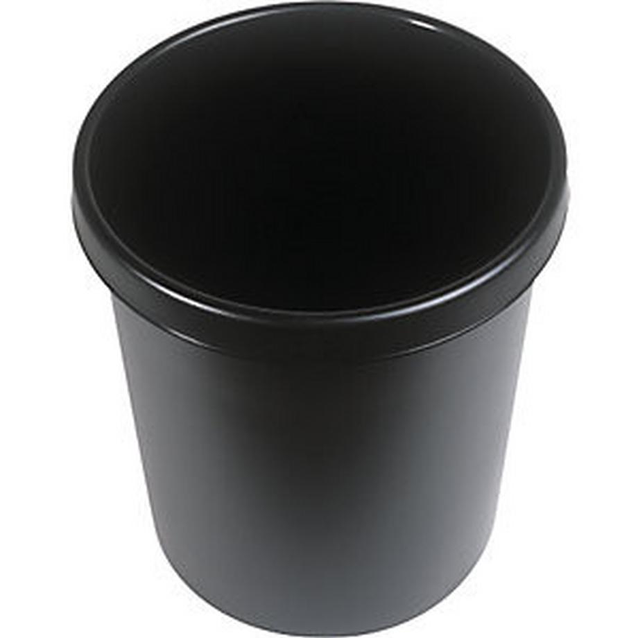 HELIT Corbeille à papier en plastique, capacité 45 l, h x Ø 480 x 390 mm, lot de 2.  