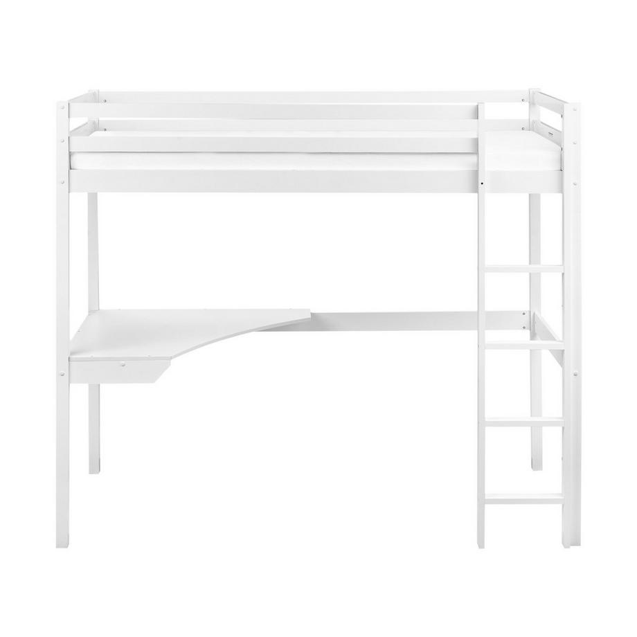 Beliani Lit superposé avec bureau en Bois de pin Scandinave LOURY  