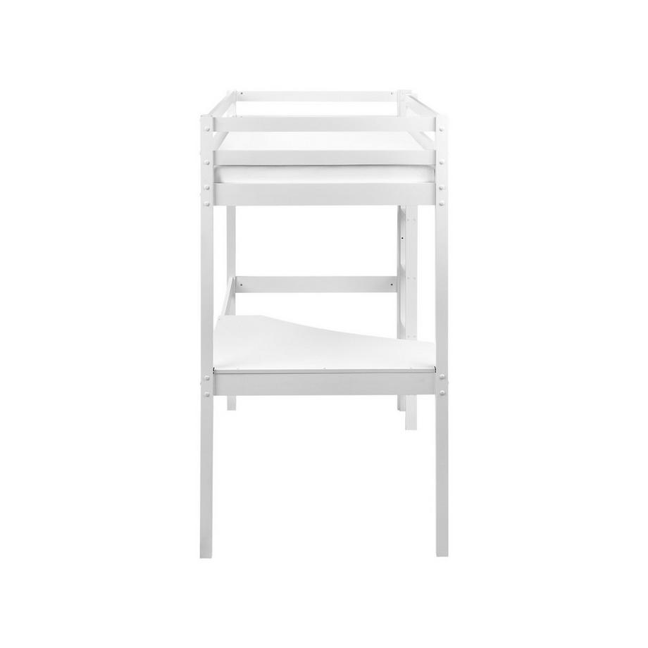 Beliani Lit superposé avec bureau en Bois de pin Scandinave LOURY  