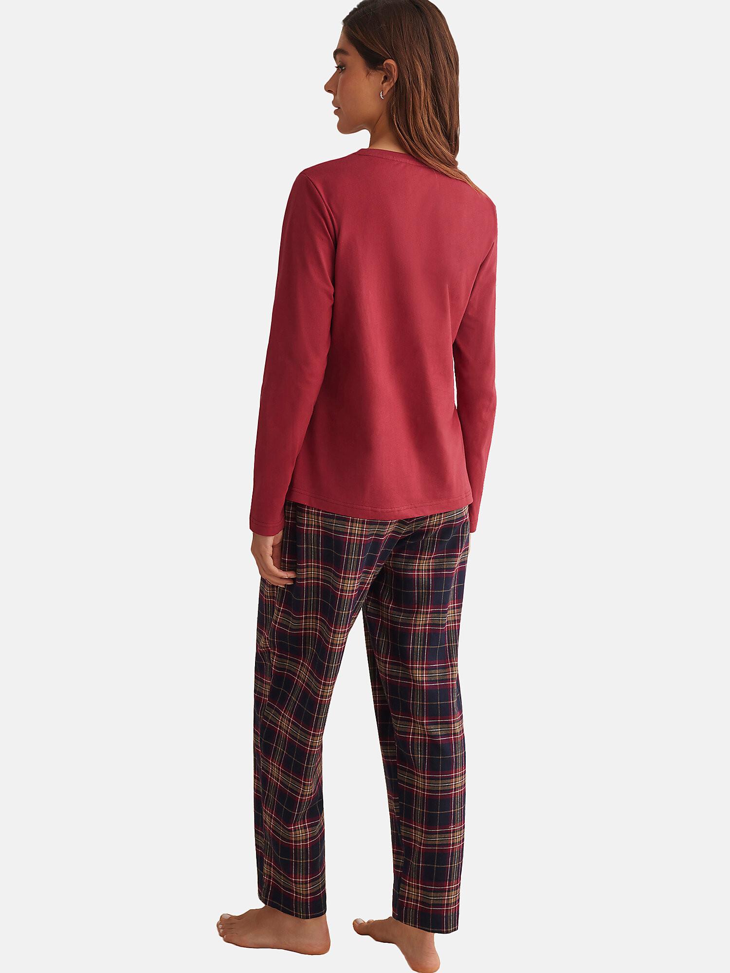 Selmark  Pyjama Hose Top Langarm PLAID 