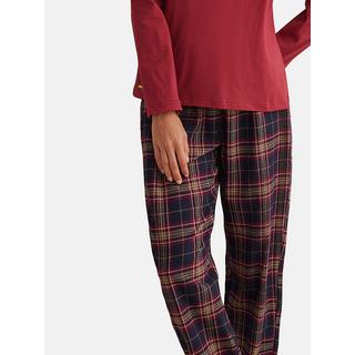 Selmark  Pigiama pantaloni top maniche lunghe PLAID 