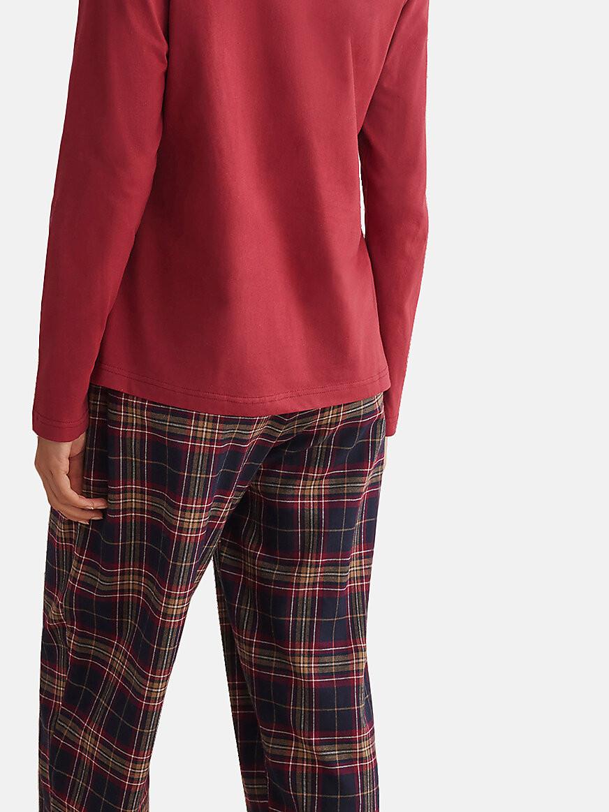 Selmark  Pyjama Hose Top Langarm PLAID 