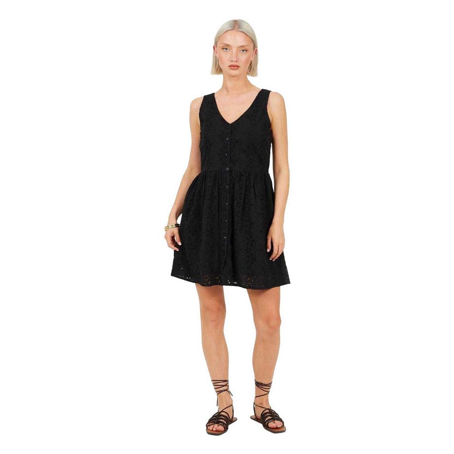 Brave Soul Tailliertes und ausgestelltes Minikleid  