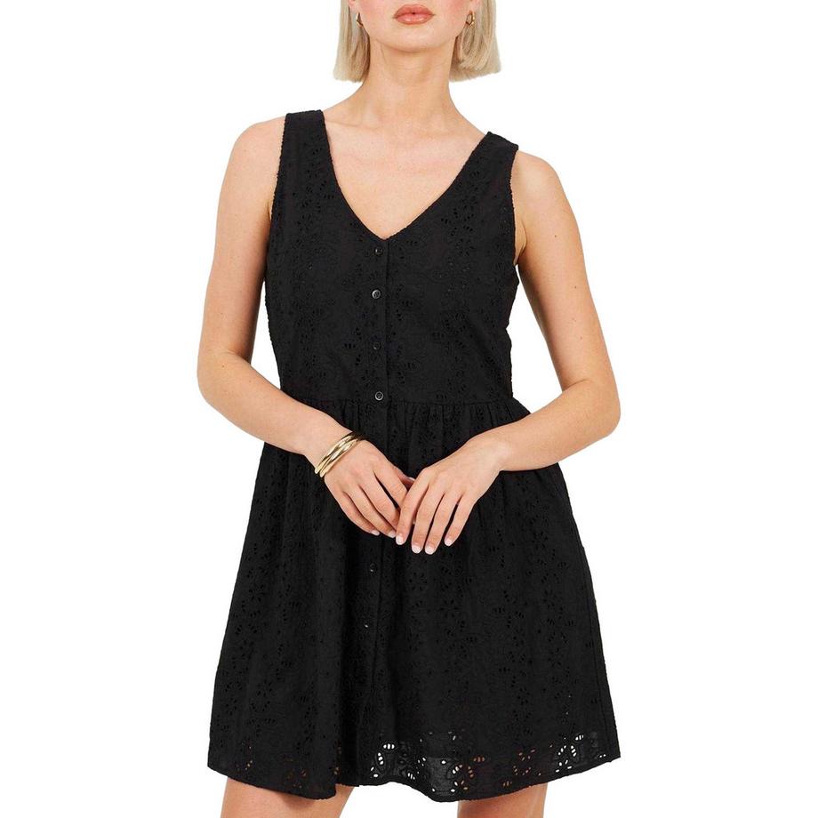 Robe Courte motif/style Broderie