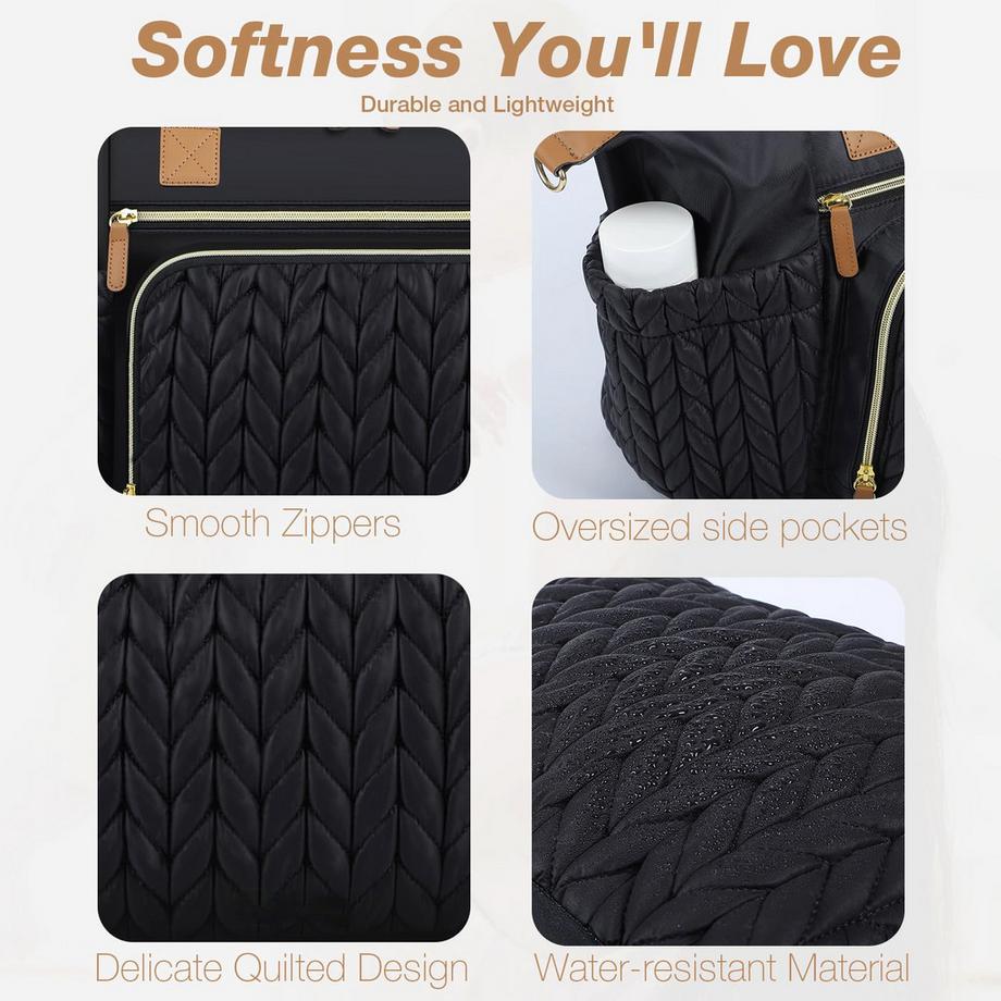 Only-bags.store Borsa per pannolini con tasca per ciuccio e tappetino per cambio  