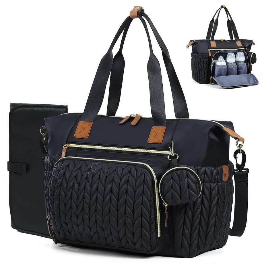 Wickeltasche mit Schnullertasche und Wickelauflage, Wickelrucksack