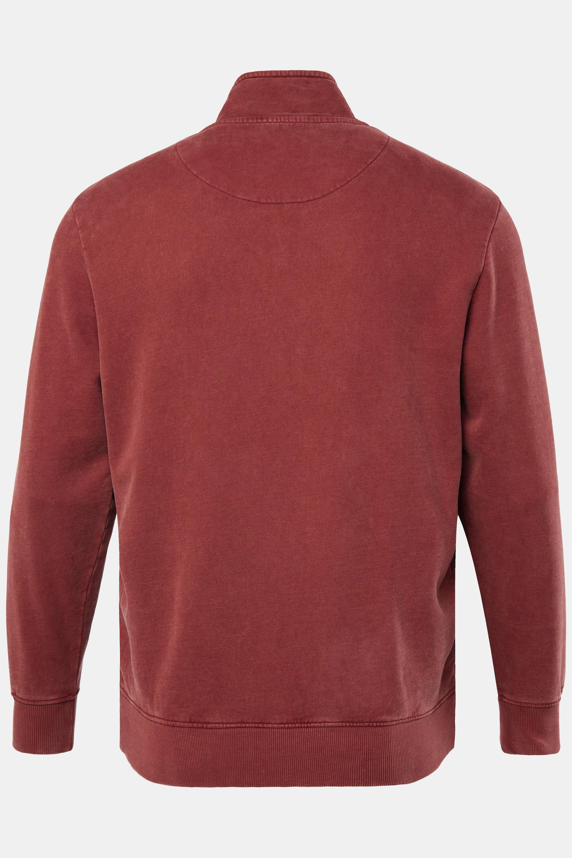 JP1880 Sweatjacke Stehkragen Vintage Look Print  