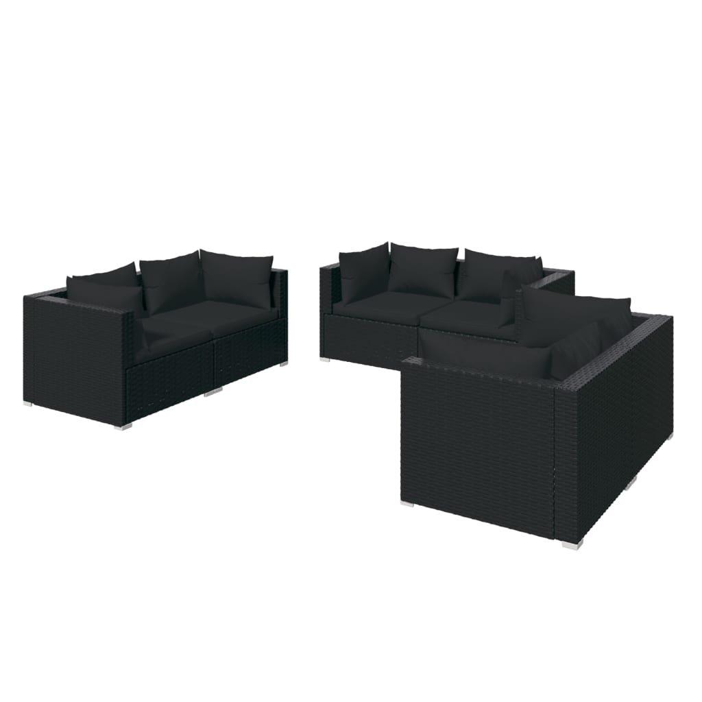 VidaXL Garten-lounge-set poly-rattan  