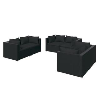 VidaXL set salotto da giardino Polirattan  