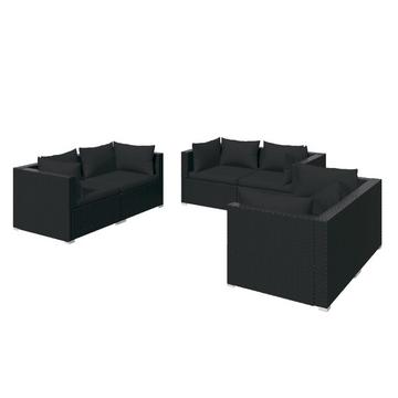 set salotto da giardino Polirattan