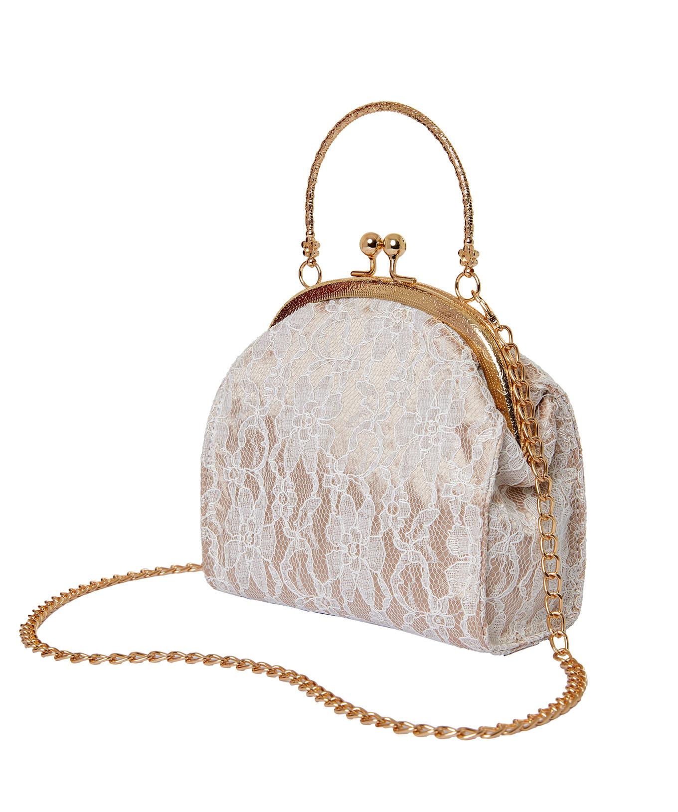 Joe Browns  Sac Dentelle Or Rose 