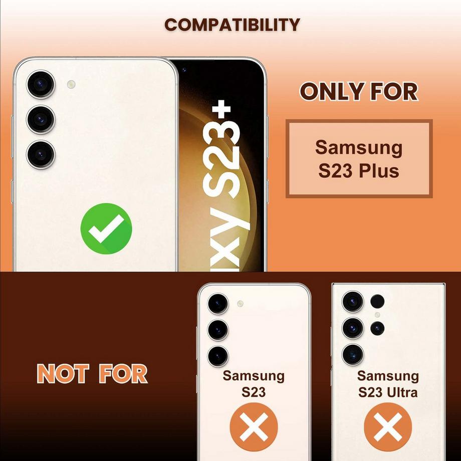 Cadorabo  Samsung Galaxy S23 PLUS Schutzfolie Schutzglas 