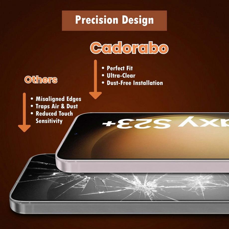 Cadorabo  Samsung Galaxy S23 PLUS Schutzfolie Schutzglas 