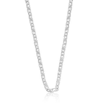 Collier Carrera or blanc 750, 4mm, 45cm