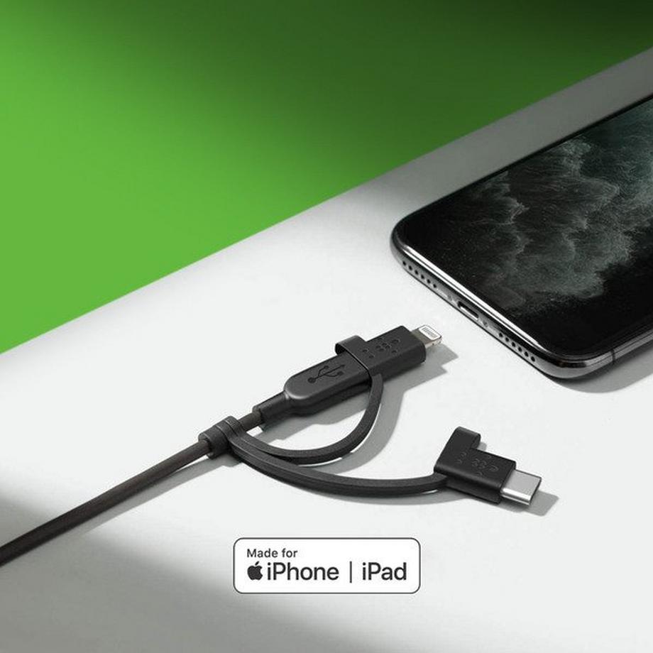 belkin  USB vers Micro USB/USB-C/Lightning 1m 