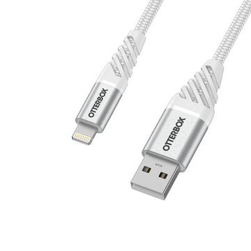 Premium Cable USB A-Lightning 2M, Cloud Sky White