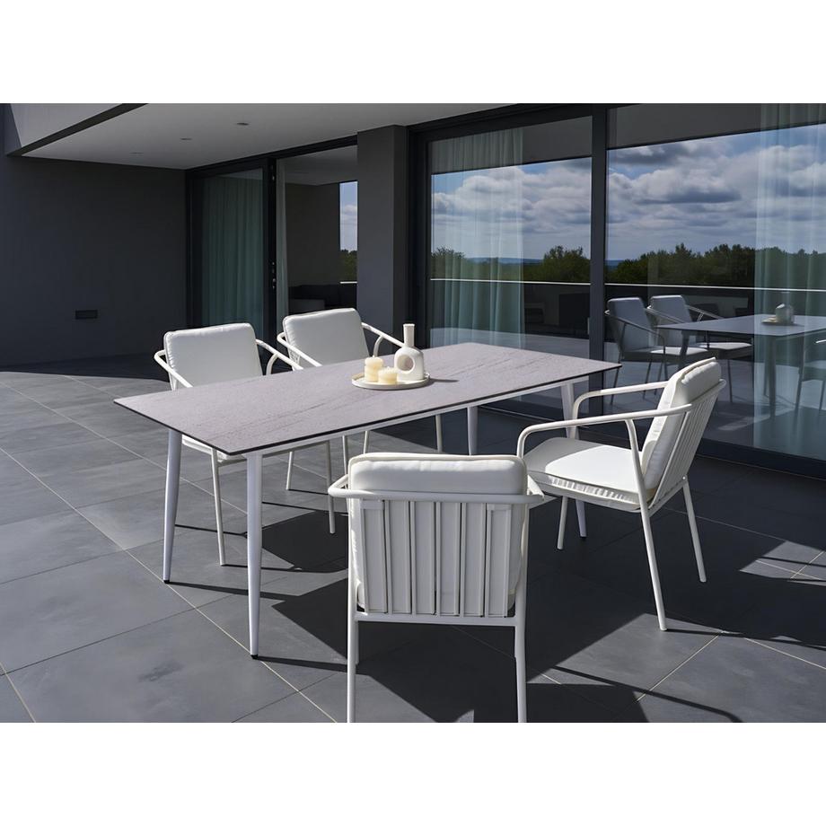 Beliani Tavolo da pranzo da giardino en Laminato HPL Moderno TOLENTINO  