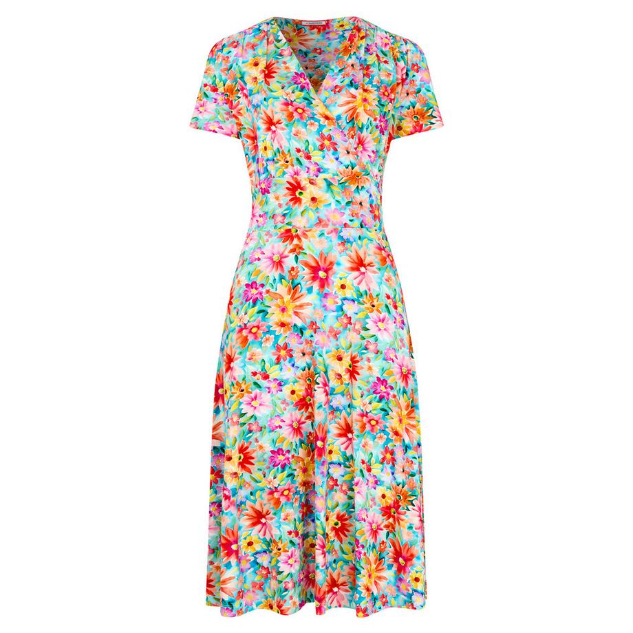 Joe Browns Jersey-Kleid mit Wickelausschnitt und Blumenprint  