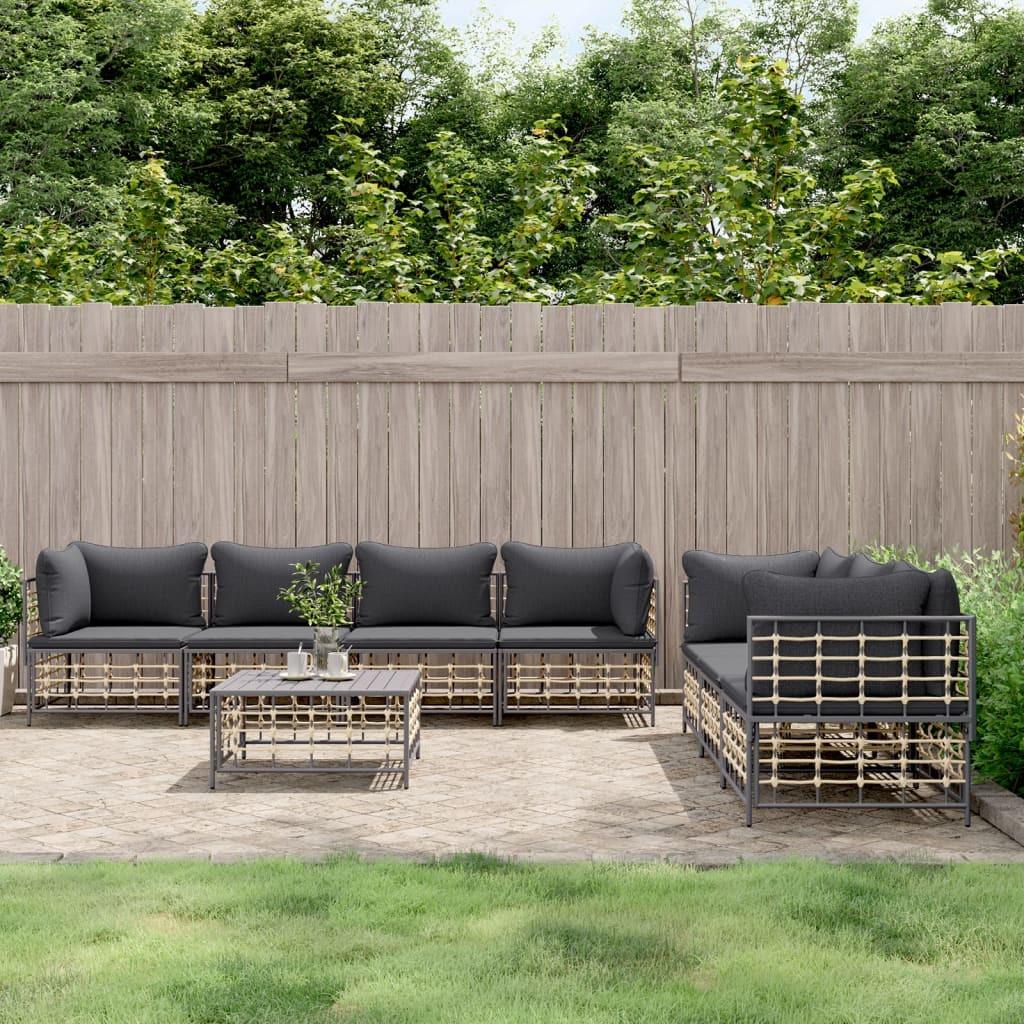 VidaXL Garten lounge set poly-rattan  