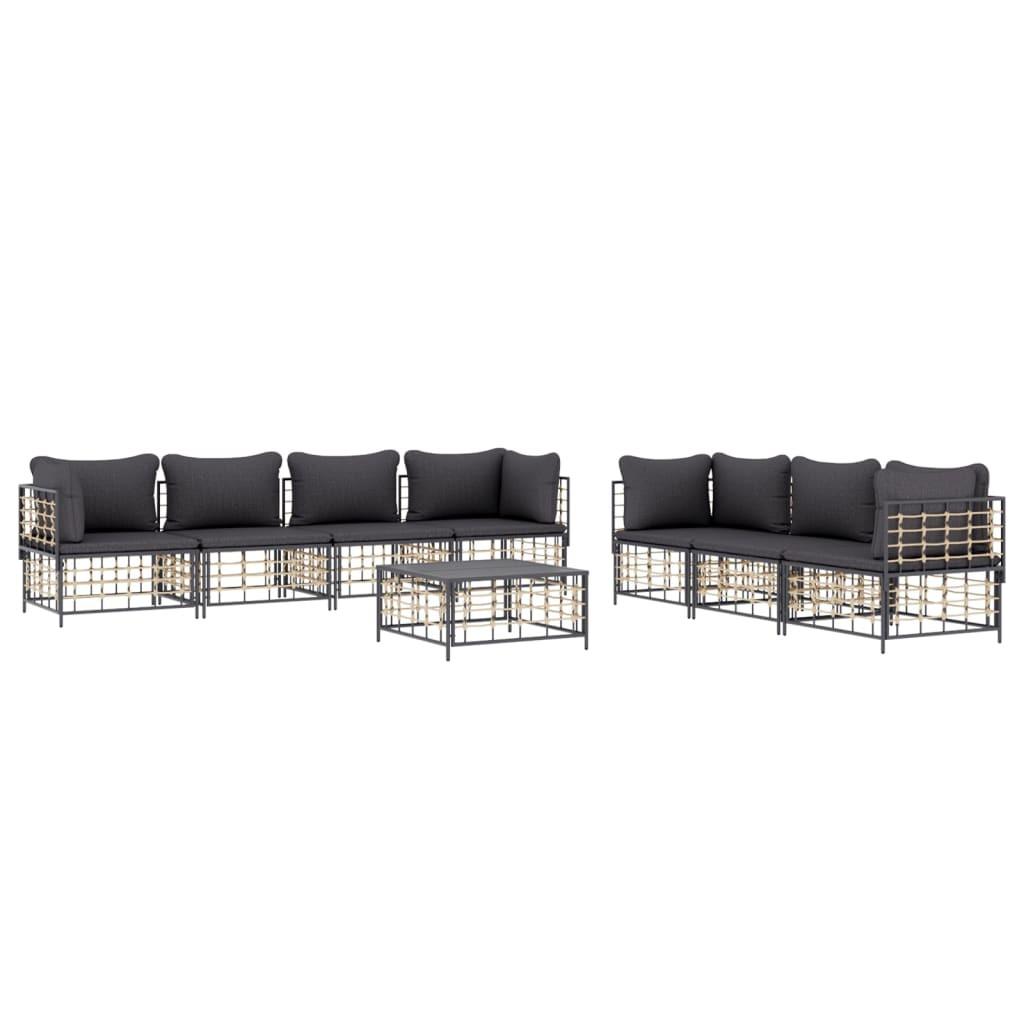 VidaXL Garten lounge set poly-rattan  