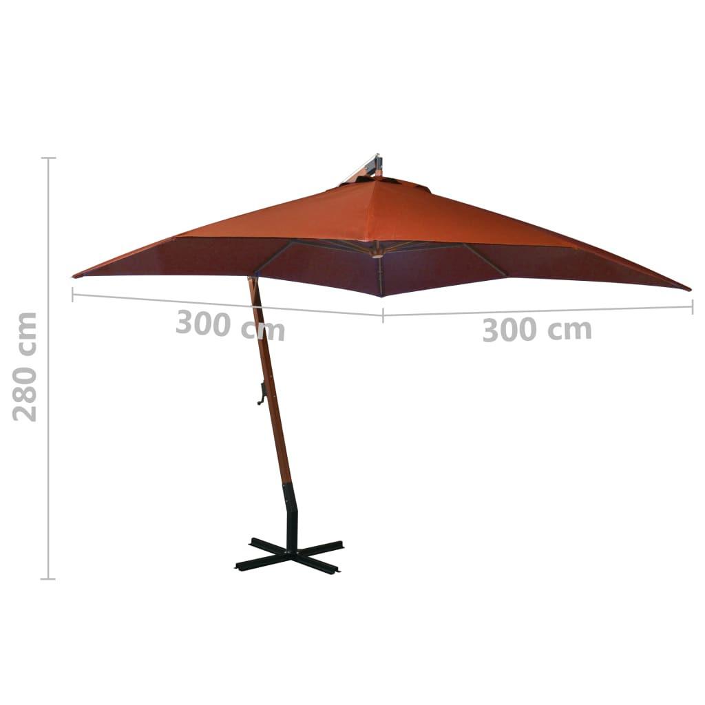 VidaXL Parasol de jardin suspendu  