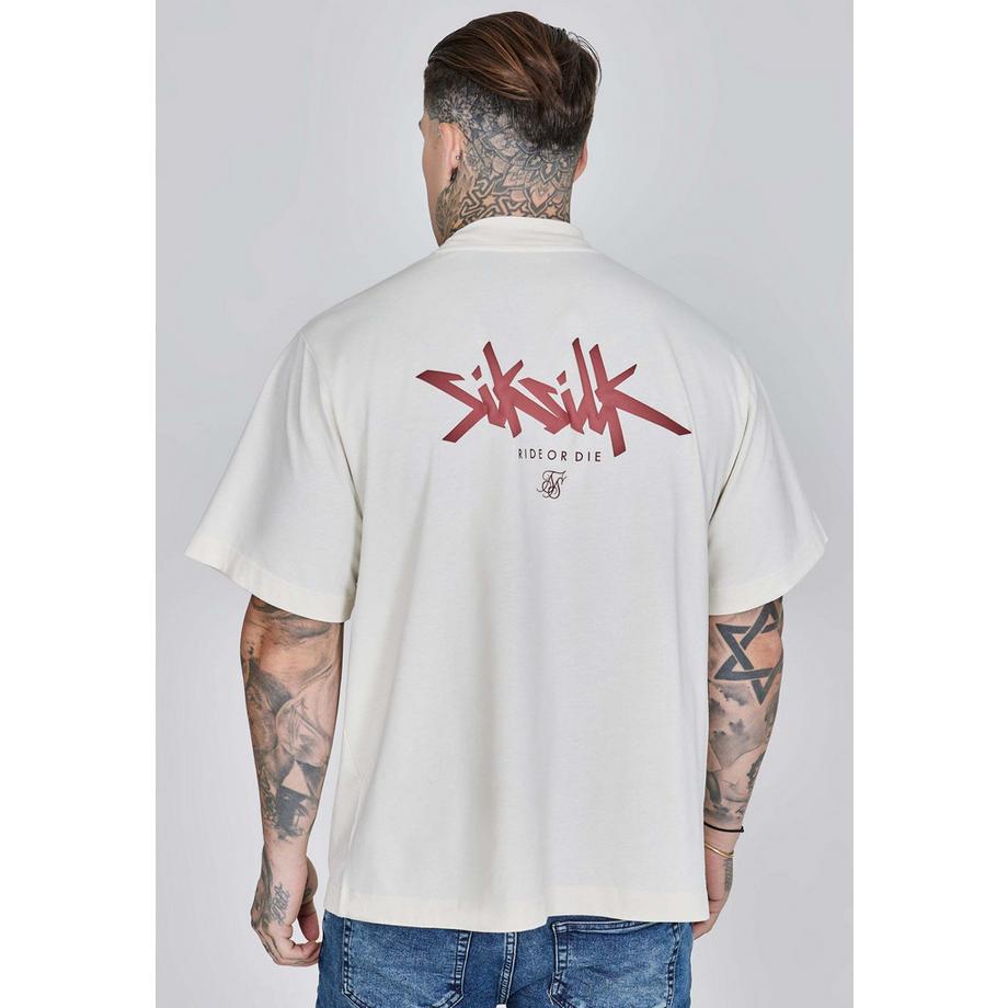 Sik Silk Oversized T-Shirt mit Logoprint  