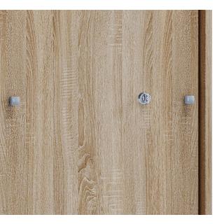 VCM Büroschrank mit 3 Fächern | moderner Aktenschrank mit Schiebetüren | Maße ca. B. 70 x H. 111 x T. 40 cm – Lona 3-Fach  