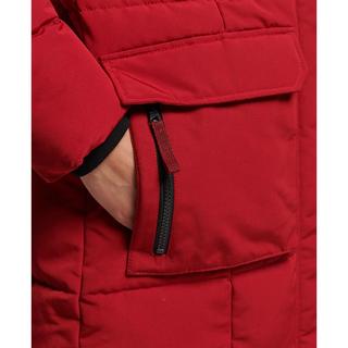 Superdry  doudoune longue bordé de fausse fourrure everest 