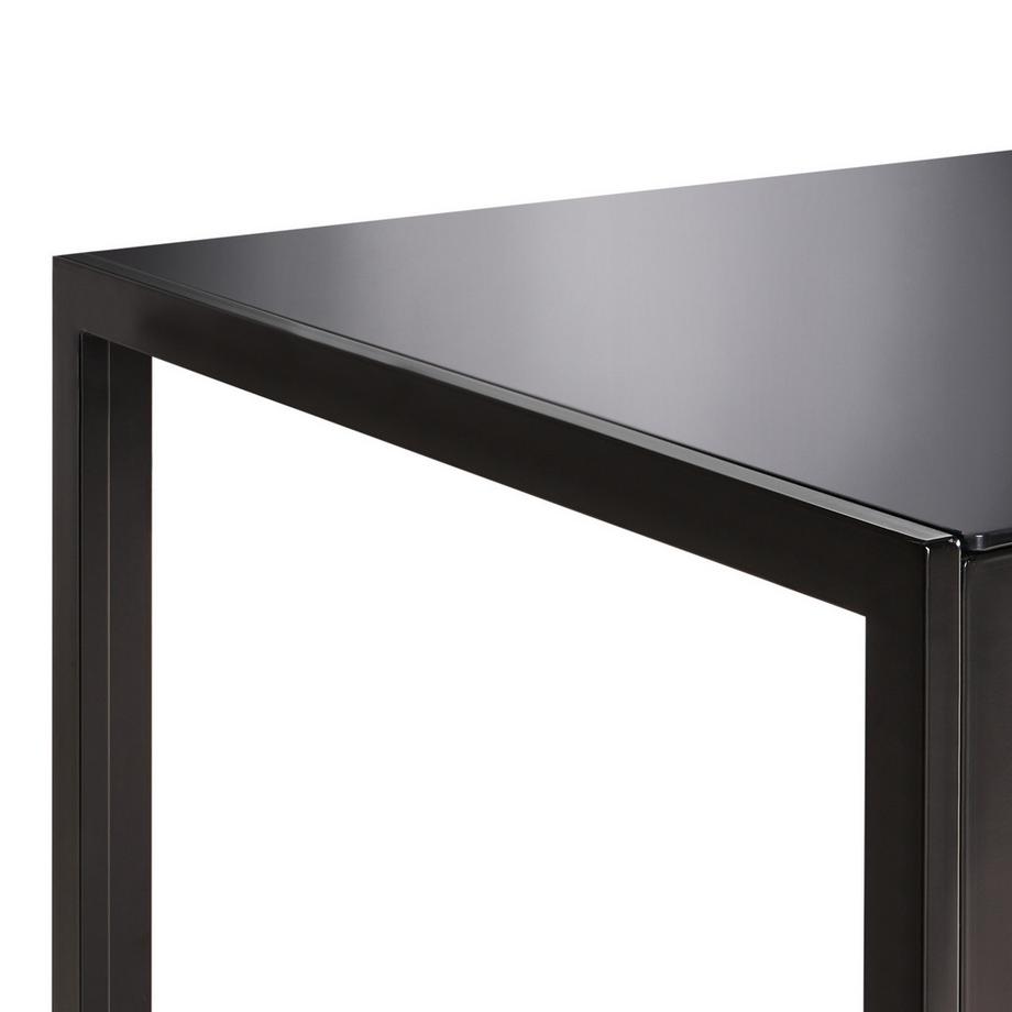 Beliani Table de repas en Verre de sécurité  LAVOS  