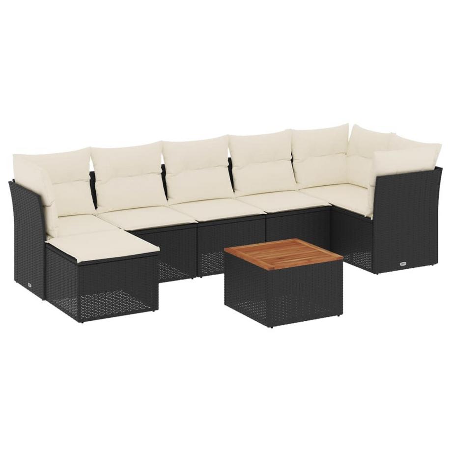 set divano da giardino Polirattan
