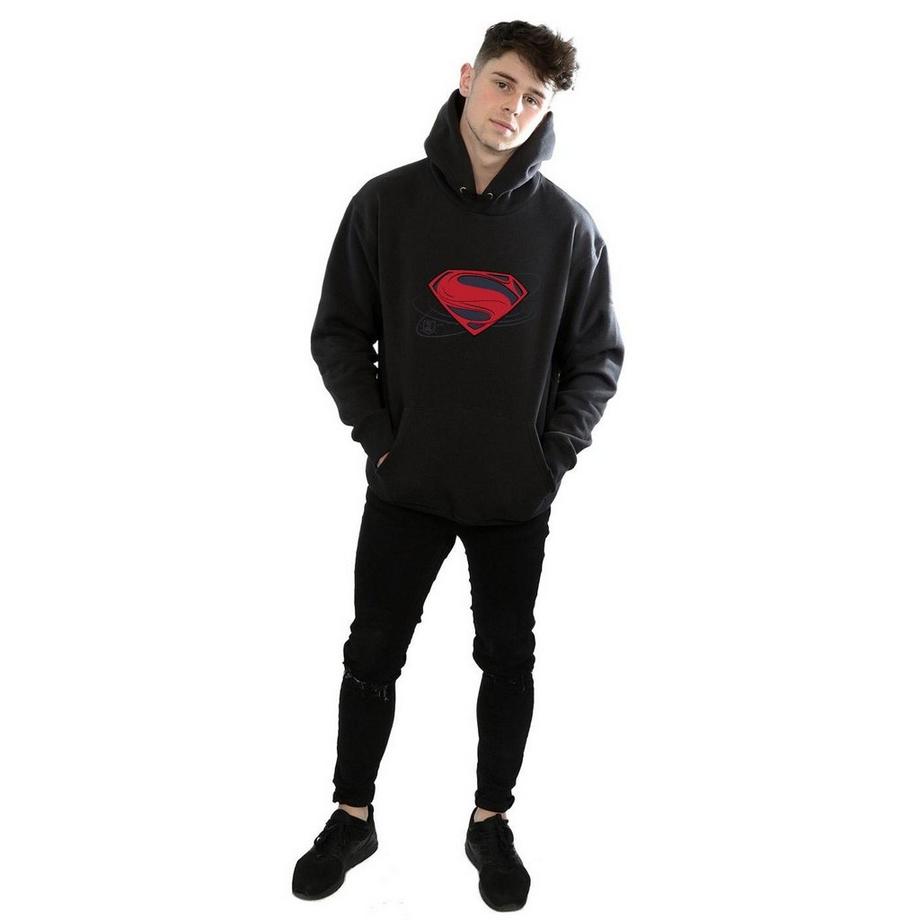DC COMICS Justice League Superman Logo Felpa con Cappuccio  